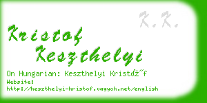 kristof keszthelyi business card